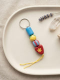 Multi-Color Clay Keychain | Floral Heart Bag Charm|