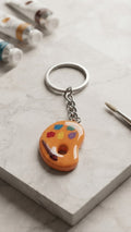 Artisan Painter Palette Keyring | Creative Gift for Artists